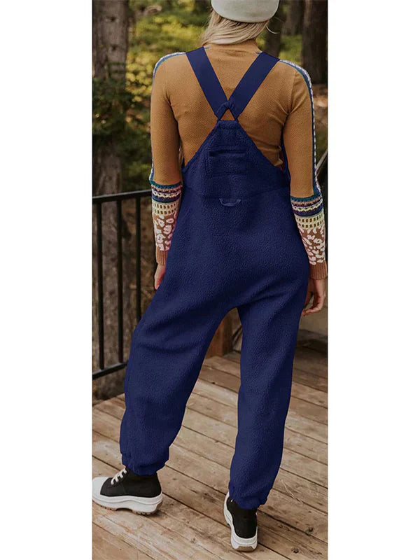 GR | Women's Fleece Thermal Overall with Zippered Pockets 