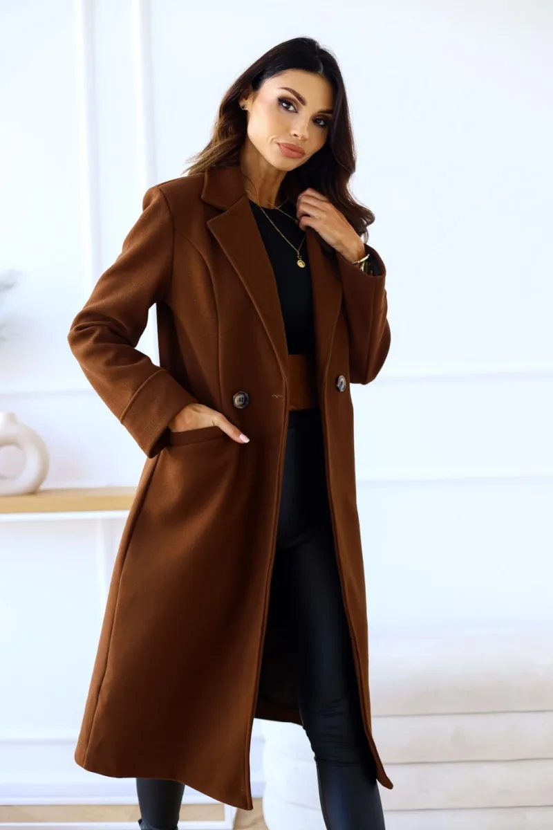 GR | Classic long trench coat with