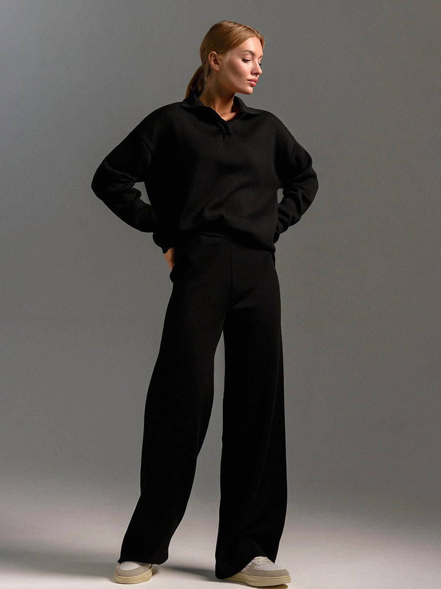 GR | Set of trousers and knit sweater