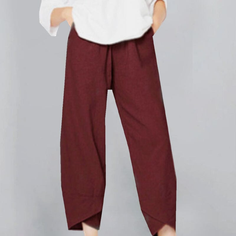 GR | Women's Trousers Lightweight Cotton and Linen Women's Summer Comfort