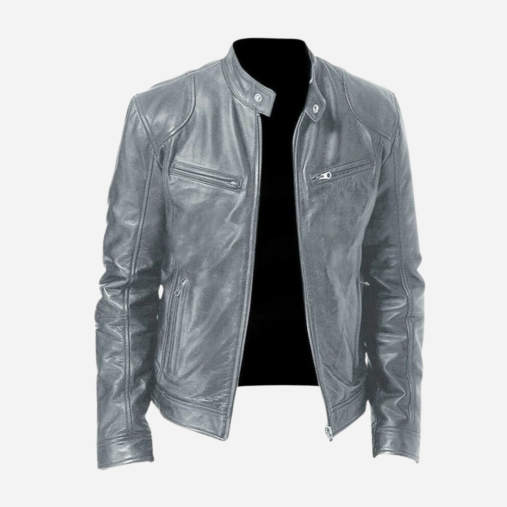 GR | Stylish Moto Leather Jacket