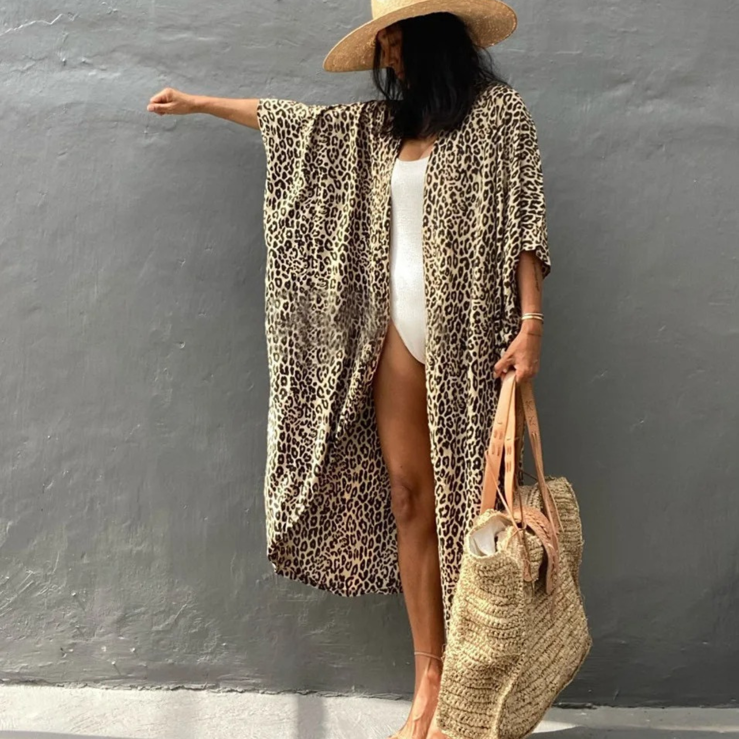GR | Sommer Print Kimono Für Damen