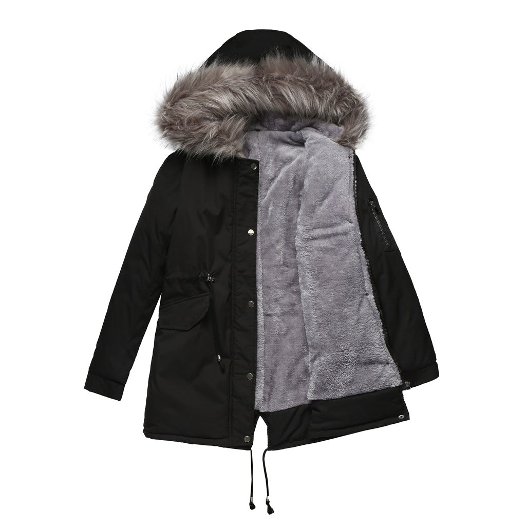 GR | Women's parka with hood and modern design