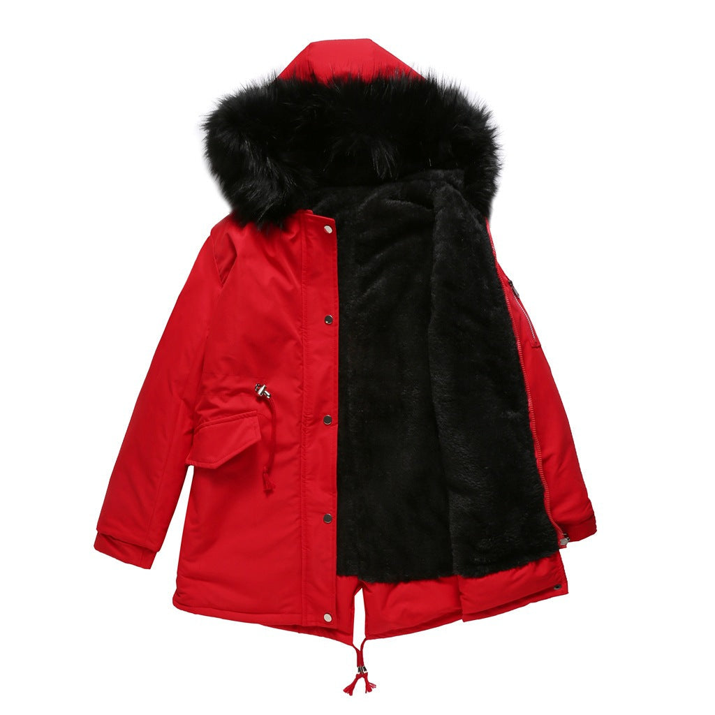 GR | Women's parka with hood and modern design