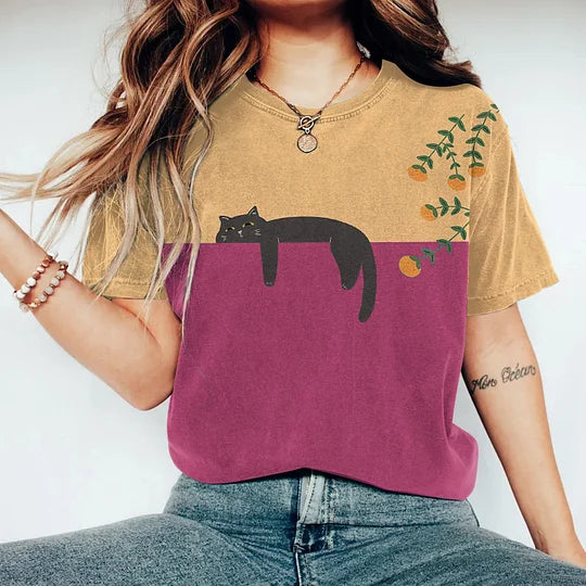 GR | Stylisches Zweifarbiges T-Shirt