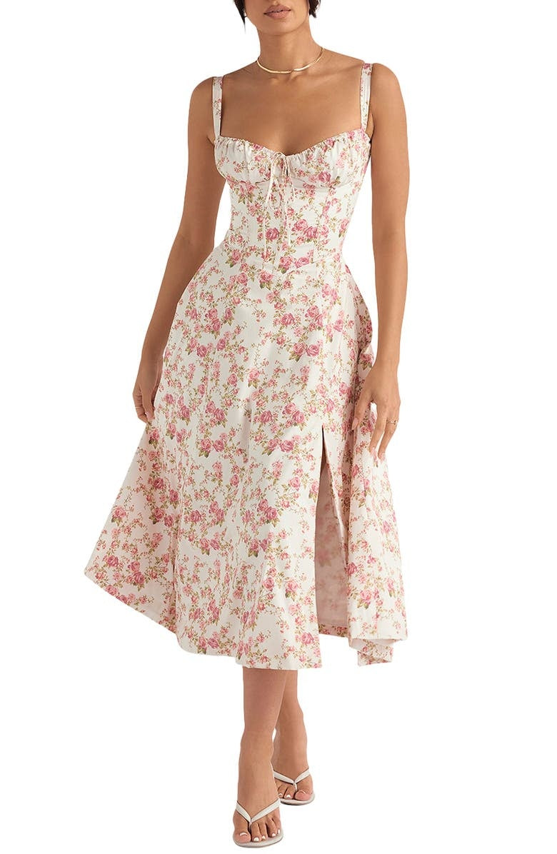 GR | Bustier dress with waist shaping