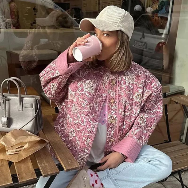 GR | Floral, Padded Jacket