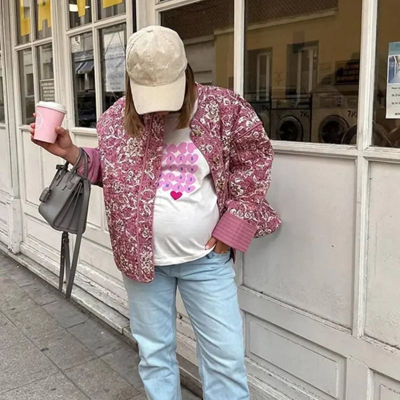 GR | Floral, Padded Jacket