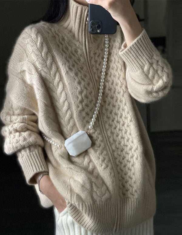 GR | Cashmere cardigan long-sleeved sweater