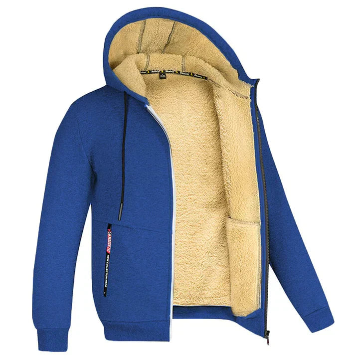 GR | Fleece-lined zip hoodie