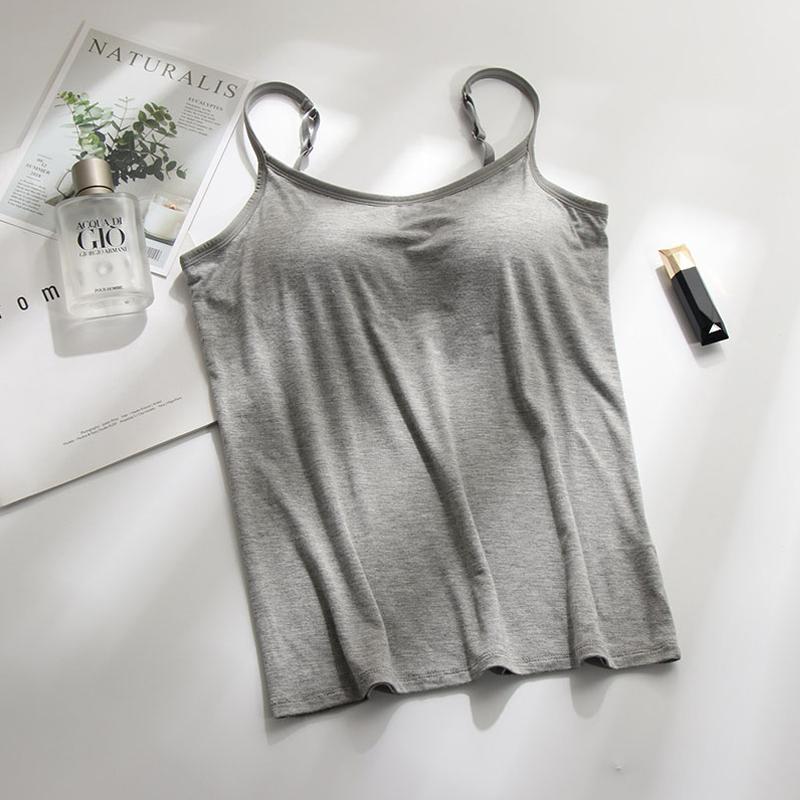 GR | Comfortable tank top with integrated bra for women