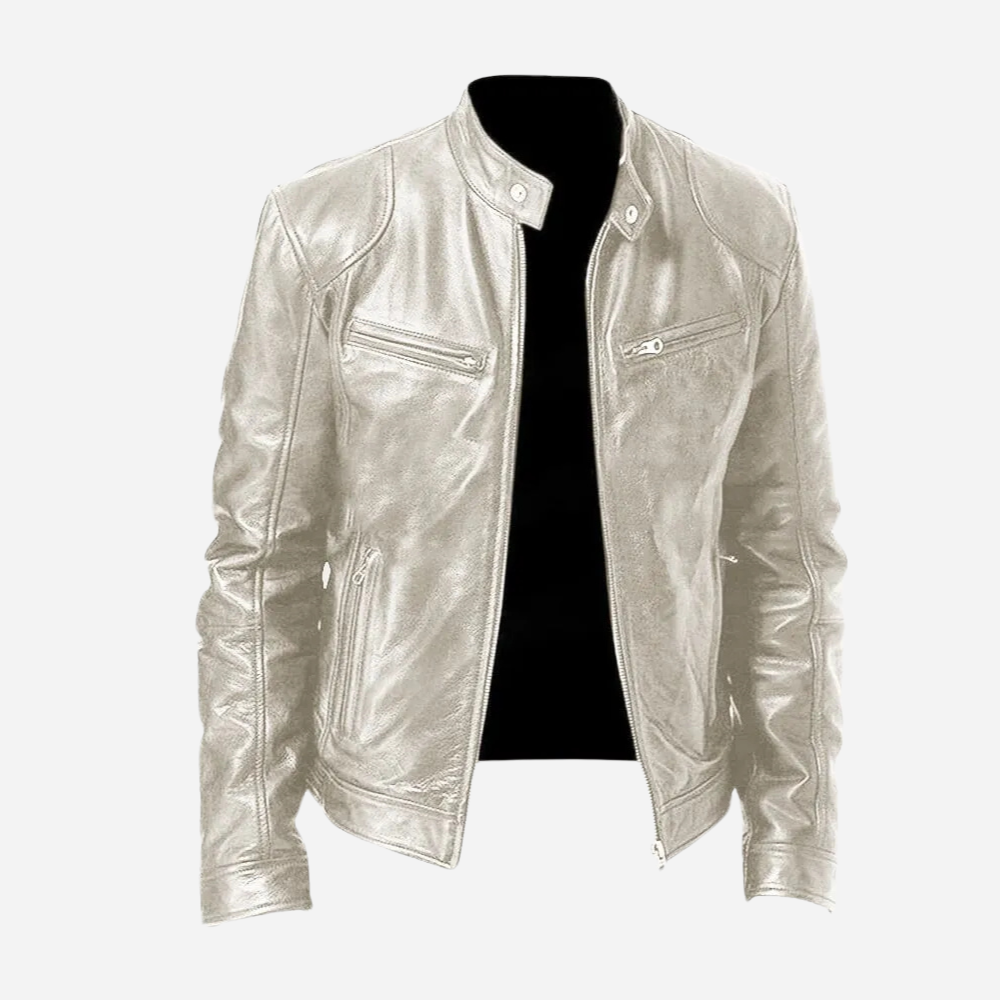 GR | Stylish Moto Leather Jacket