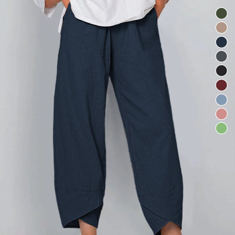GR | Women's Trousers Lightweight Cotton and Linen Women's Summer Comfort