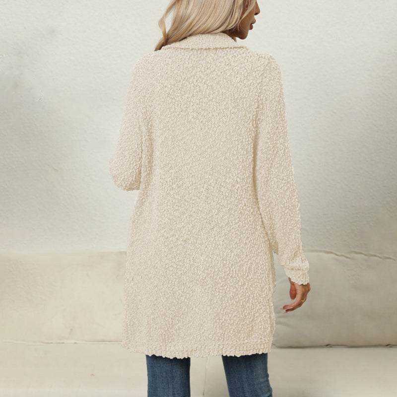 GR | Lässiger Einfarbiger Cardigan