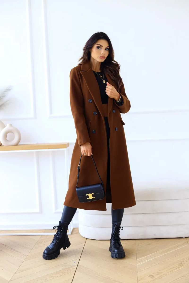 GR | Classic long trench coat with