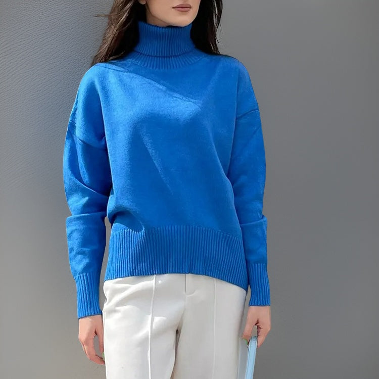 GR | Warmer Oversized Rollkragenpullover Für Den Winter