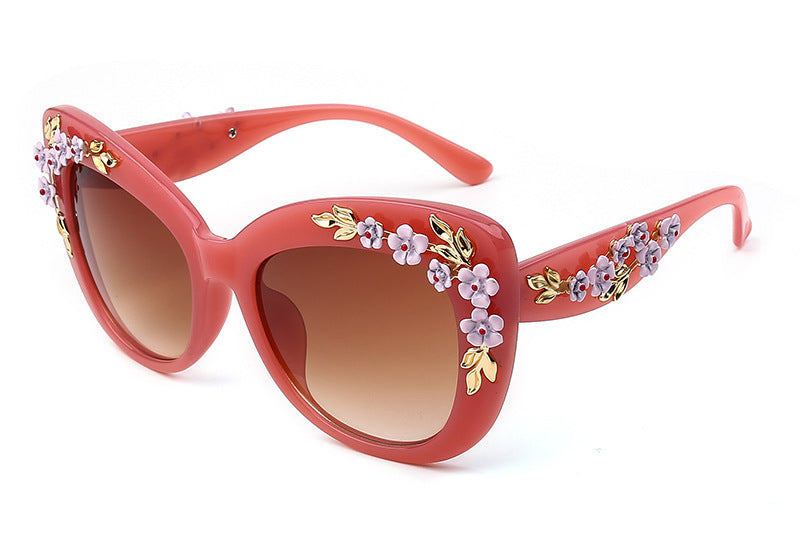 GR | Exquisite Women's Sunglasses with Floral Pattern