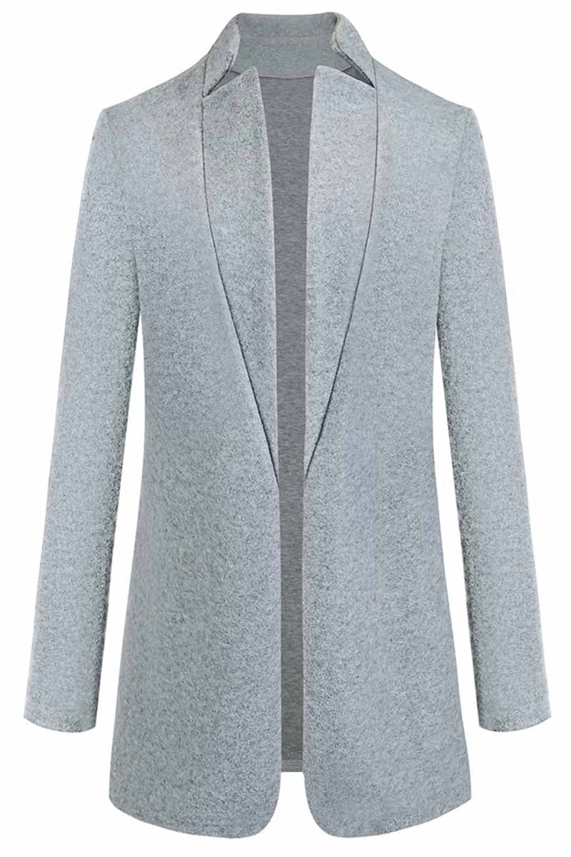 GR - Elegant coat with stand-up collar