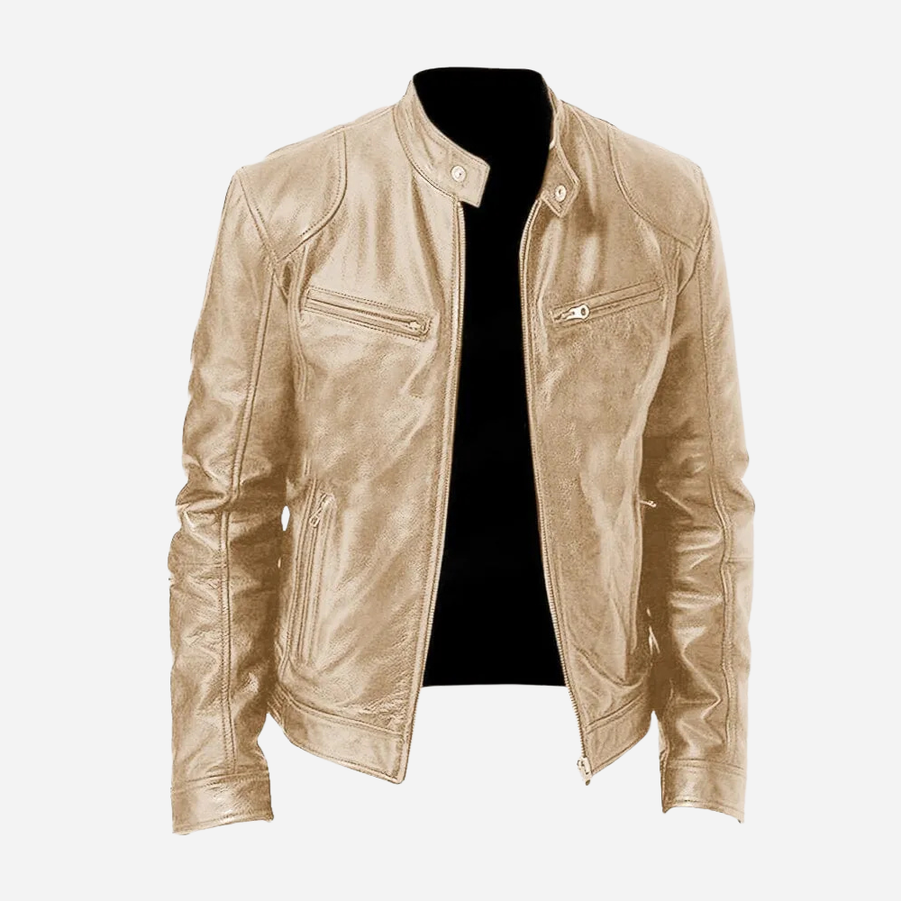 GR | Stylish Moto Leather Jacket