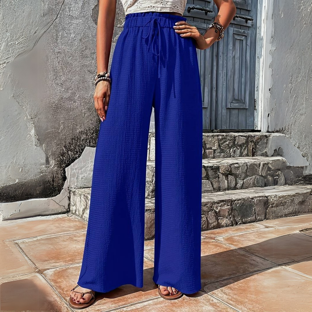 GR | Elastic Wide Leg Trousers for Women
