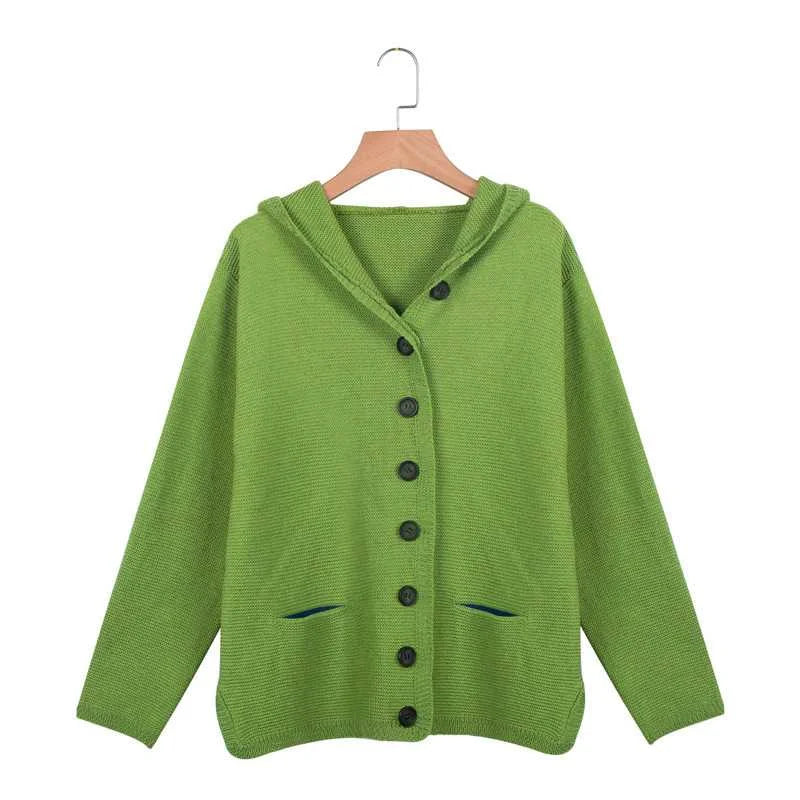 GR | Stylish cardigan with hood