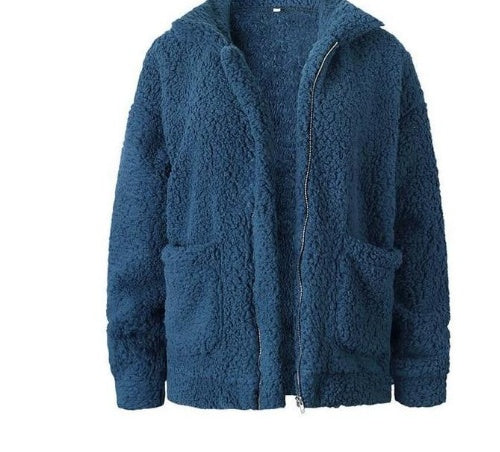 GR | Women's Fleece Sweatshirt with Wide Collar