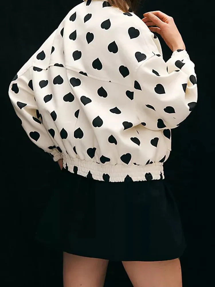 GR | Jacket with heart print
