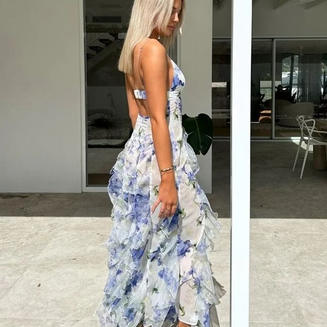 GR | Floral print dress