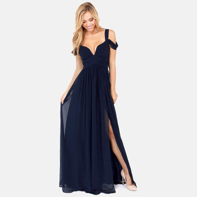 GR | Langes Elegantes Griechisches Faltenkleid