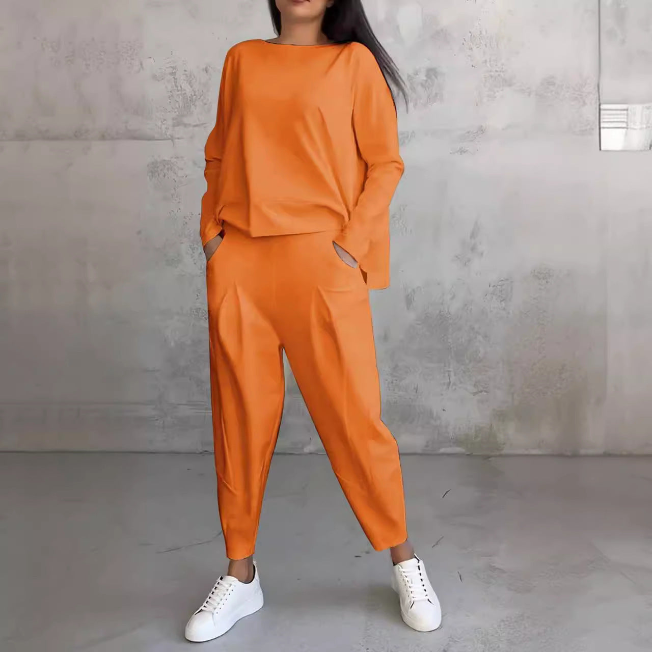 GR | Hosenanzug Mit Langen Ärmeln Für Frauen, Unregelmäßiges Design
