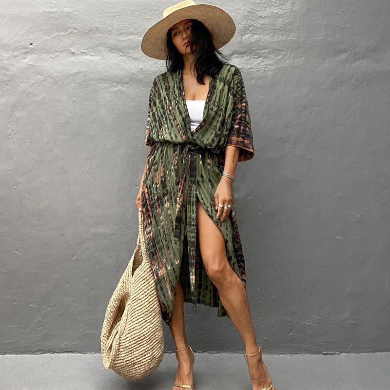 GR | Glamorous Sun Protection Resort Beach Dress Cover Up