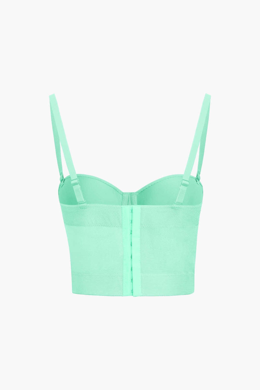 GR | Figure-hugging bustier top with underwire cups and transparent mesh structure