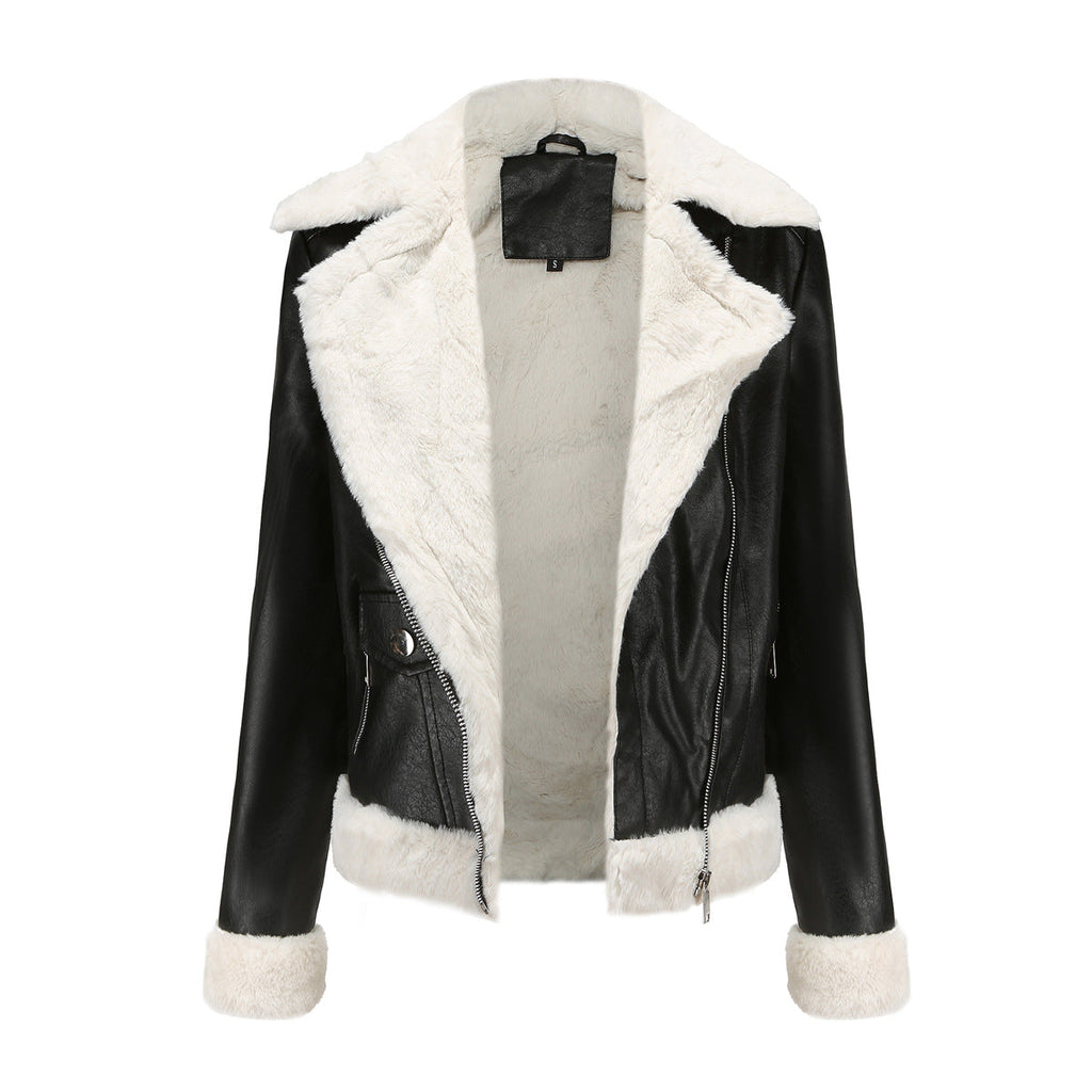 GR | Winterlederjacke mit Fleece-Futter