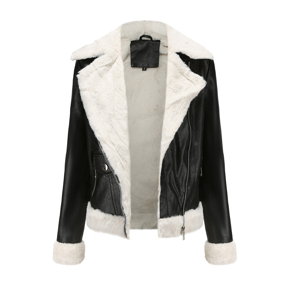 GR | Winterlederjacke mit Fleece-Futter