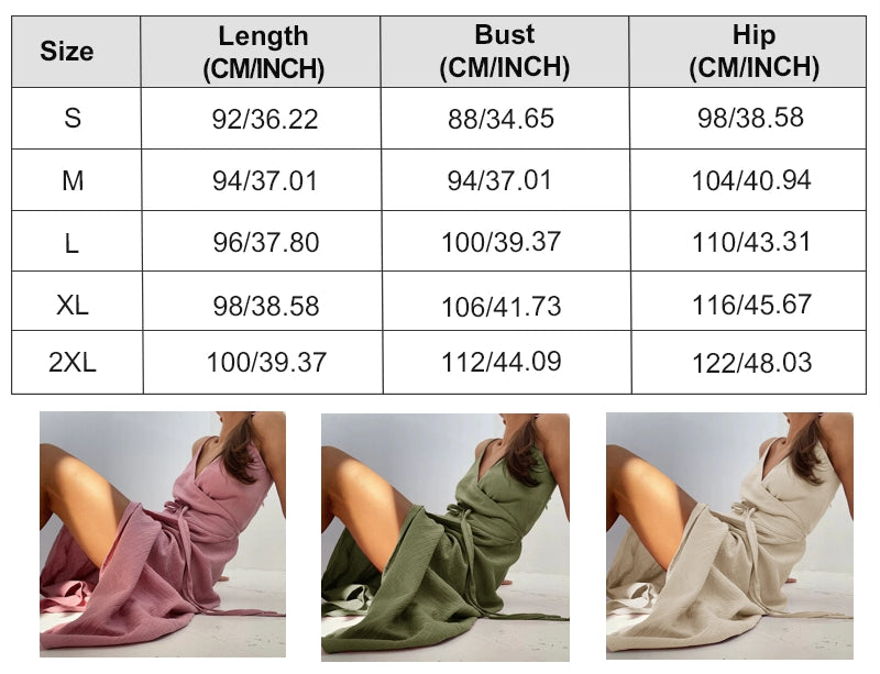 GR | Stylish V-neck sleeveless dress for women