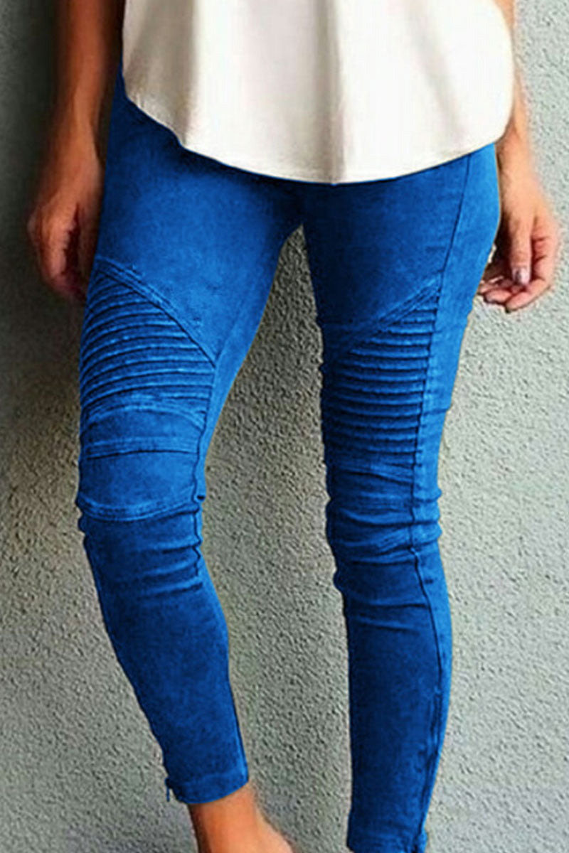 GR | Fashion Training Wear Simple Slim Fit Mid Waist Pencil Pants