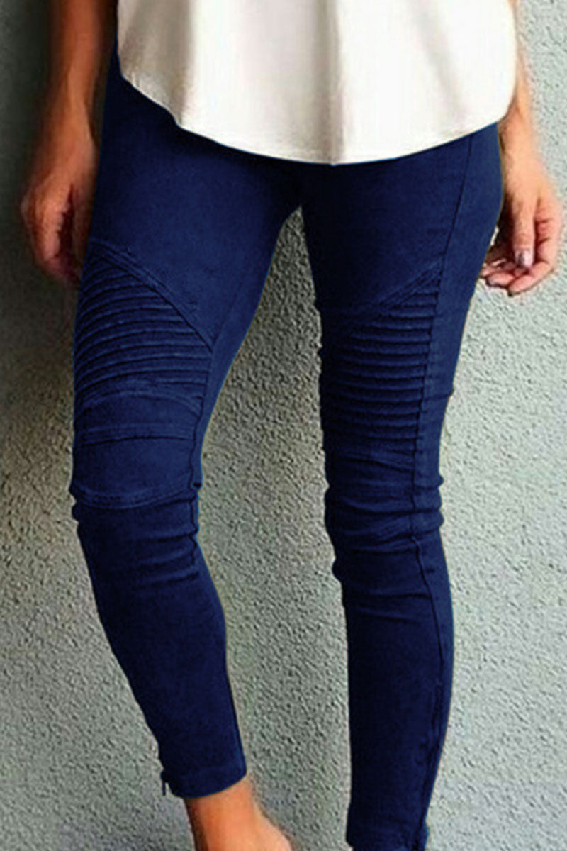 GR | Fashion Training Wear Simple Slim Fit Mid Waist Pencil Pants