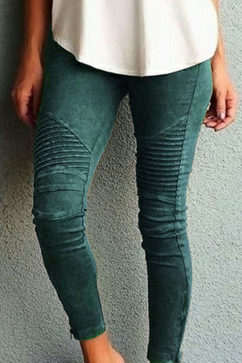 GR | Fashion Training Wear Simple Slim Fit Mid Waist Pencil Pants