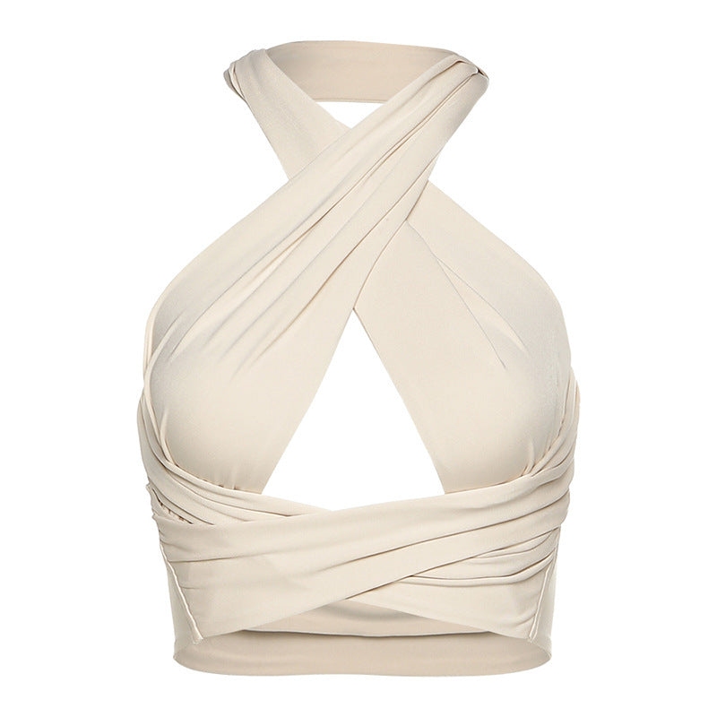 GR | Sexy Backless Halter Neck Crop Top