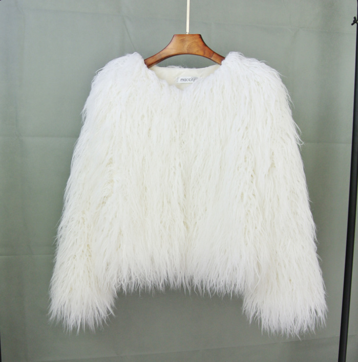GR Boho faux fur coat