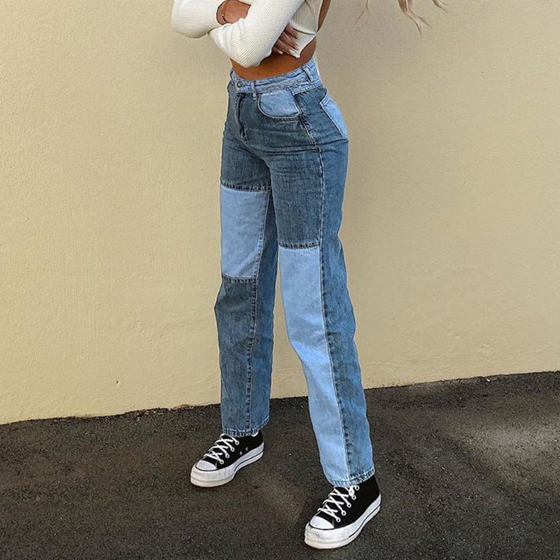 GR Jeans mit hohem Bund und geradem Bein Damen