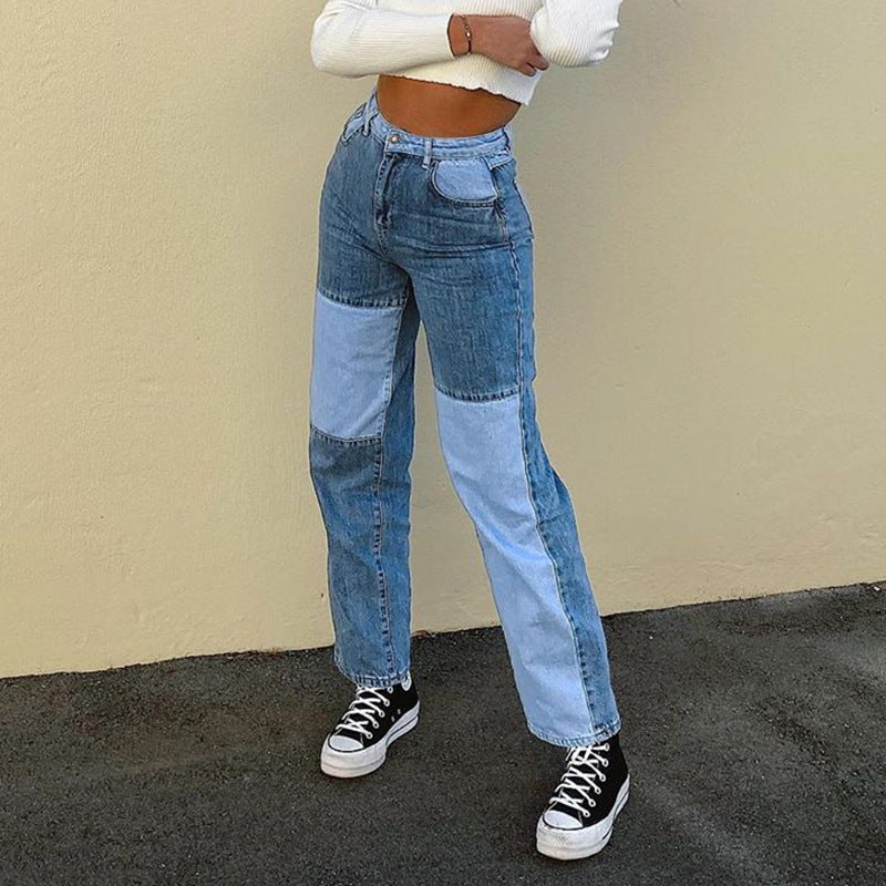 GR Jeans mit hohem Bund und geradem Bein Damen