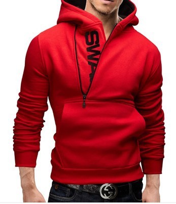 GR | Stylischer Kapuzenpulli Mit Seitlichem Reißverschluss