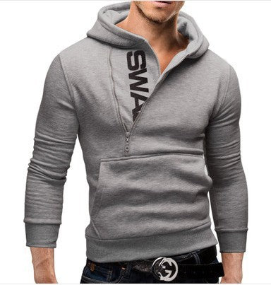 GR | Stylischer Kapuzenpulli Mit Seitlichem Reißverschluss