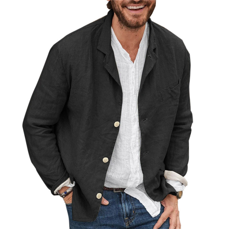 GR | Casual cotton and linen jacket