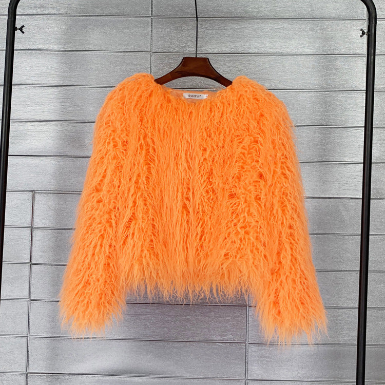 GR Boho faux fur coat