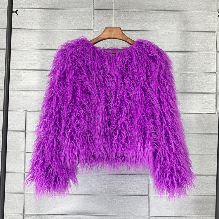 GR Boho faux fur coat