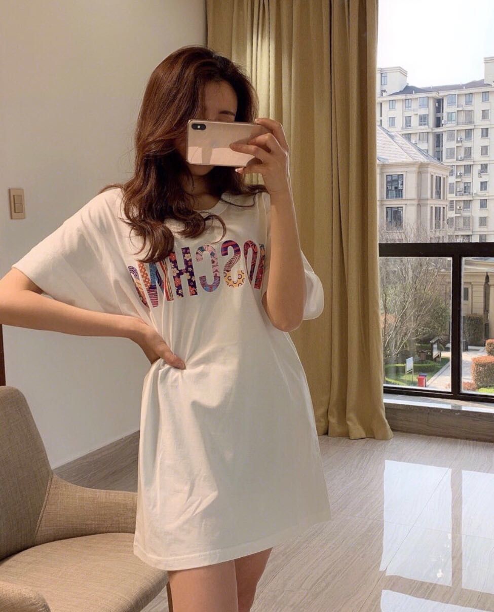 GR | Women's T-Shirt with Letter Motif