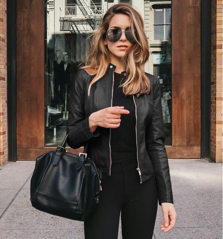 Carmen™ - Slim-fit faux leather jacket