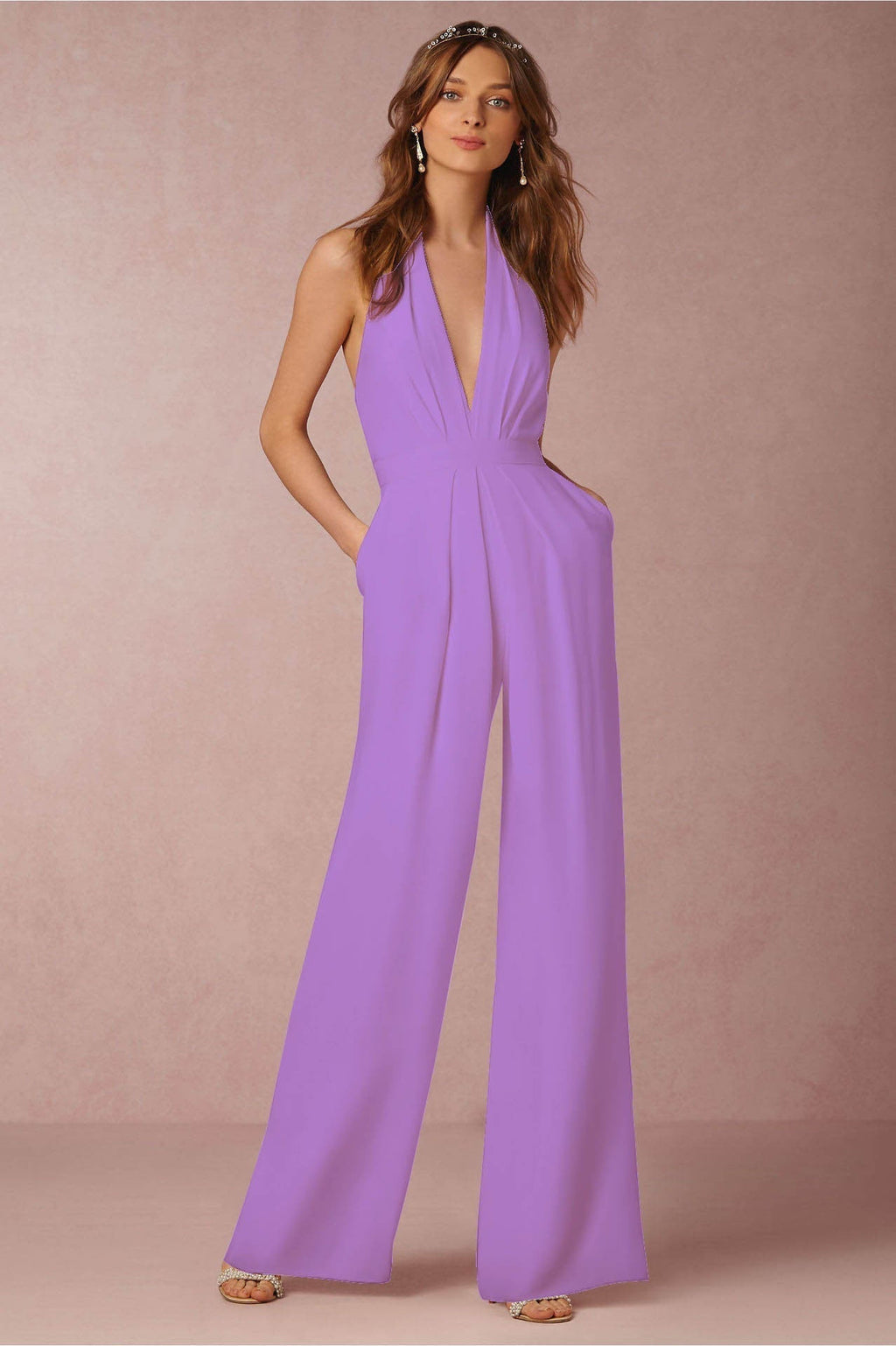 GR | Sleeveless Halterneck Jumpsuit
